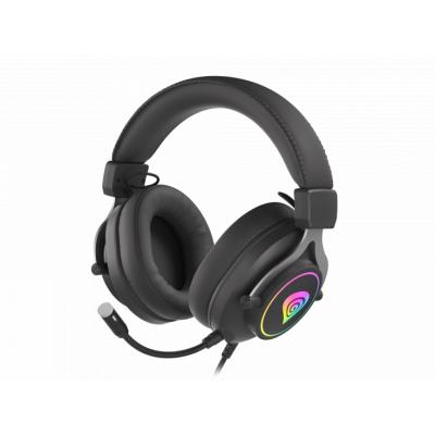 Genesis Neon 750 RGB Czarne, słuchawki z mikrofonem, dla graczy, stereo