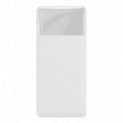 Powerbank Baseus Bipow 20000mAh, 2xUSB, USB TYP-C, 15W - biały (PPDML-J02)