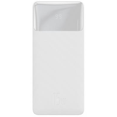 Powerbank Baseus Bipow 30000mAh, 2xUSB, USB TYP-C, 15W - biały (PPDML-K02)
