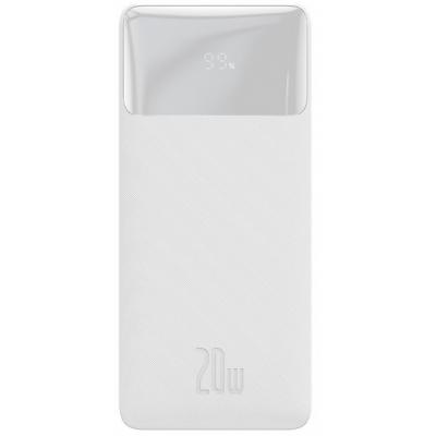 Powerbank Baseus Bipow 20000mAh, 2xUSB, USB TYP-C, 20W - biały (PPDML-M02)