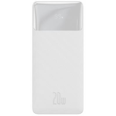 Powerbank Baseus Bipow 10000mAh, 2xUSB, USB TYP-C, 20W - biały (PPDML-L02)