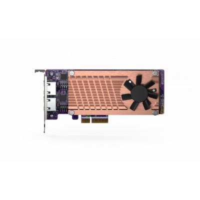 Qnap QM2-2P2G2T Karta rozszerzeń 2 x PCIe 2280 M.2 NVMe SSD slots, PCIe Gen3 x 4 , 2 x Intel I225LM 2.5GbE NBASE-T port