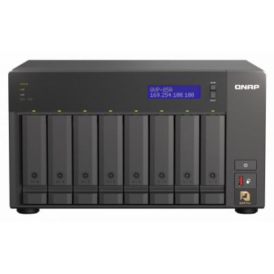 Serwer NVR QNAP QVP-85A 8-Bay, 6-rdzeniowy Intel Core i5-8400T 1,7 GHz, 16 GB DDR4 RAM, 5x USB 3.2, 2x 1GbE LAN, HDMI 2.0, 2x  M.2 2280, 2x PCIe