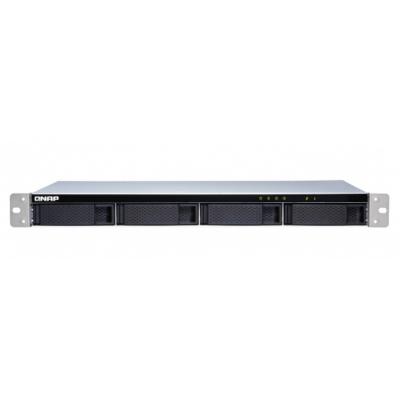 QNAP TL-R400S 4-wnękowa obudowa dyskowa JBOD typu rack 1U, 4 dyski 3,5-calowe SATA 6 Gb/s, 3 Gb/s, 1 x SFF-8088