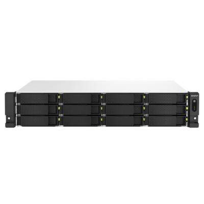 Serwer plików QNAP TS-1264U-RP-4G 12-Bay, Intel Celeron N5105/N5095 4-core 2,9 GHzz, 4GB DDR4 , 2x2,5 GbE LAN, USB 3.2x2, USB 2.0x 2, 1 x PCIe Gen 3