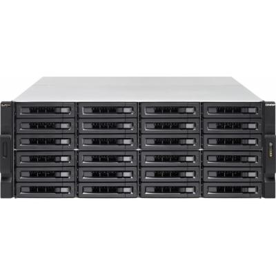Serwer plików QNAP TS-h2477XU-RP-3700X-32G 24-bay, 4U, AMD Ryzen 7 3700X 8-core 4.4 GHz, 32 GB UDIMM DDR4, 2 x 10GbE SFP+, 2x1GbE, 6xUSB 3.2, 4xPCIe,