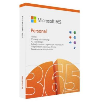 MS Office 365 Personal PL Subskrypcja 1 Rok Win/Mac Medialess