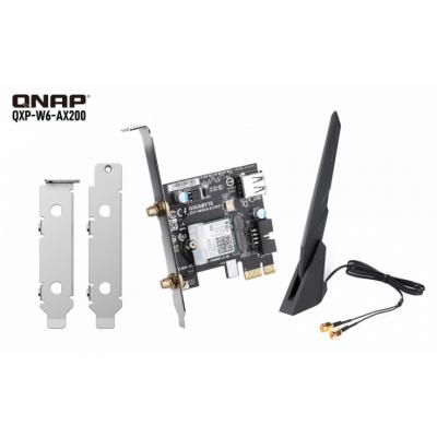 Qnap QXP-W6-AX200 WiFi 6 (Intel AX200) PCIe wireless card w/ antenna & brackets for NAS; Giga-byte GC-WBAX200 QNAP Edition