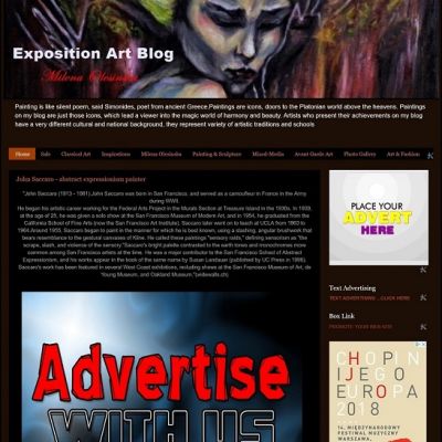 Exposition Art Blog - Reklama na Blogu