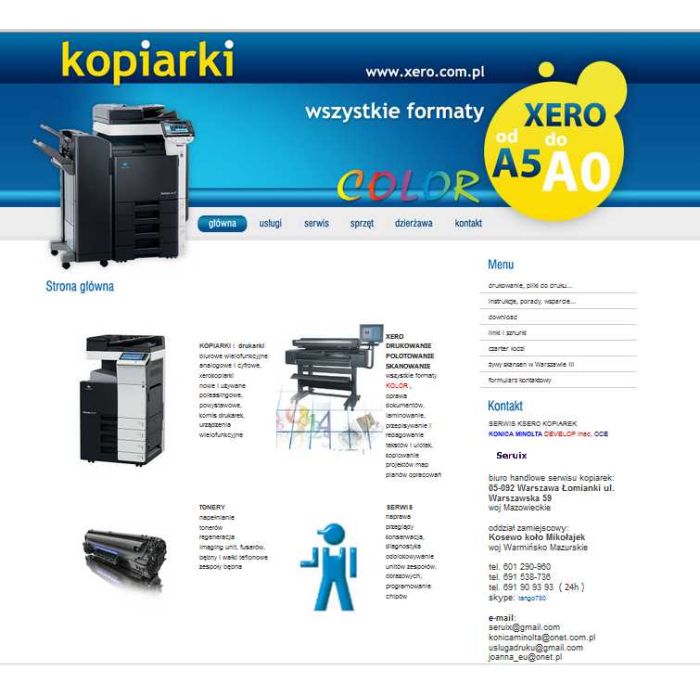 http://konicaserwis.pl/serwis naprawa kserokopiarek wielofunkcyjnych Konica-Minolta Bizhub oraz Develop serii Ineo tel: 601290960