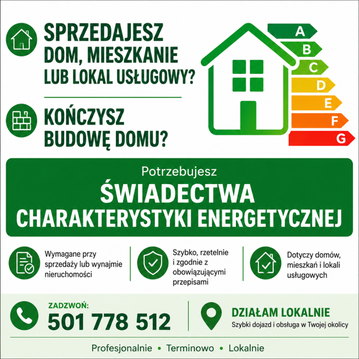 🏠 SPRZEDAŻ LUB WYNAJEM DOMU / MIESZKANIA?  świadectwa charakterystyki energetycznej