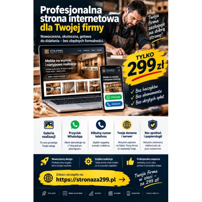 Strony internetowe Katowice: 299 zł, kompletna strona
