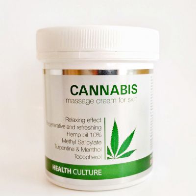 Maść konopna Cannabis  na bóle mięśni, łuszczyce AZS - 250 ml