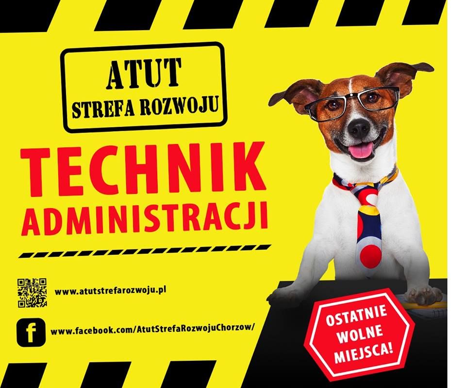 Technik Administracji w ATUT Strefa Rozwoju Chorzów -  bezpłatny kieruenk !
