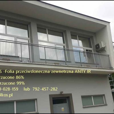 Folia blokująca promieniowanie podczerwone -ANTY IR -do 86% ir odrzucone Folkos Warszawa