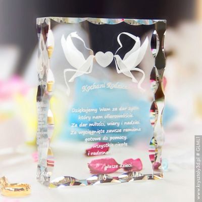 Gołąbki Miłości 3D w prezencie ślubnym dla rodziców!