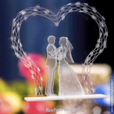 Piękna statuetka 3D na ślubne podziękowanie dla rodziców