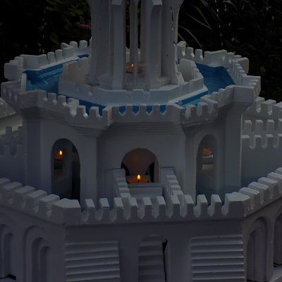 Fontanna ze świeczkami trzy poziomowa ogień i woda