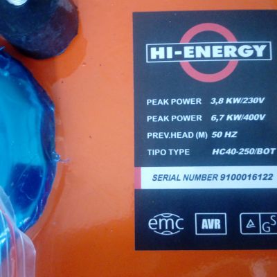 Agregat prądotwórczy 6,7 KW HERDECK HDK 7500-nowy!3500zl!