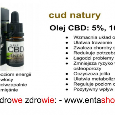 Mam w ofercie w różnej postaci olej CBD