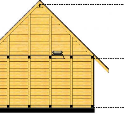 DOMEK OGRODOWY LETNISKOWY DOMKI wymiar 4/6m 20mm
