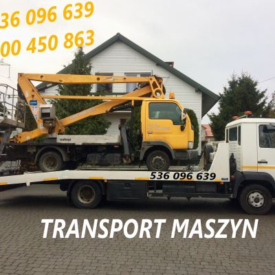 Laweta - Transport maszyn rolniczych budowlanych samochodów i innych - Pomoc Drogowa - Wrzesiński