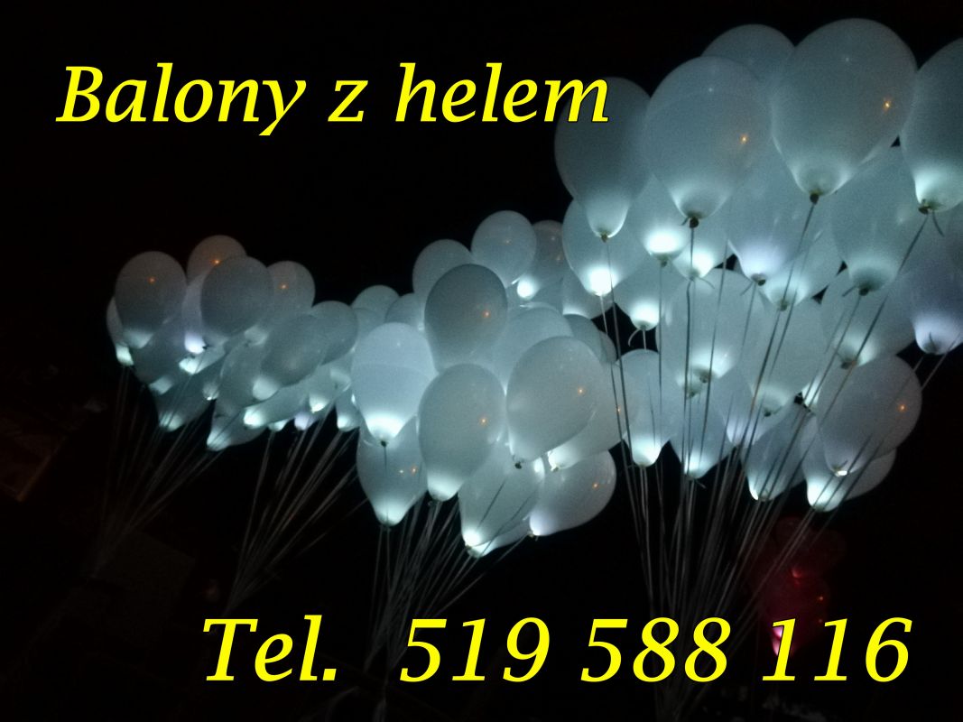Balony ledowe z helem led hel balony z helem pudło z balonami