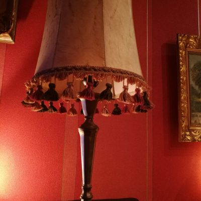 Stara lampa mosiążna,,antyk-na biurko,kominek,do sypialni N3
