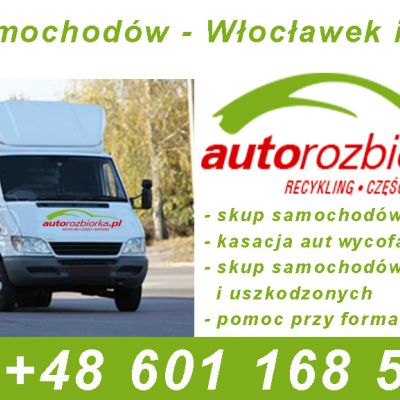 Skup samochodów aut Włocławek kujawsko pomorskie autokasacja