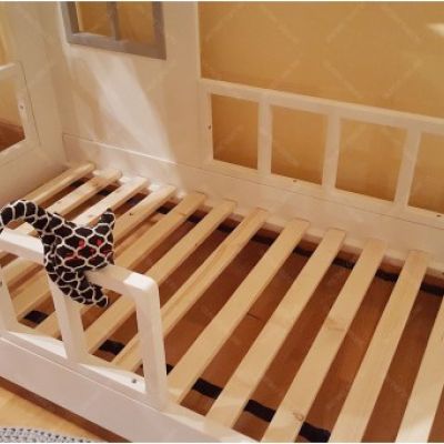 Podwójne łóżko domek dla dzieci 180 x 80 cm szuflady + drugie spanie Oliveo