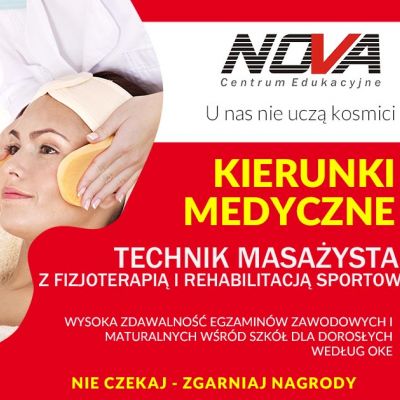 Technik masażysta z fizjoterapią i rehabilitacją sportową w NOVA CE Kielce