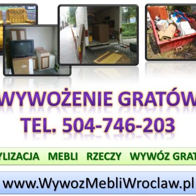 Wywóz gabarytów, tel 504-746-203, Wrocław, odbiór odpadów gabarytowych. Wywóz odpadów gabarytowych z wyniesieniem z domu, mieszkania.