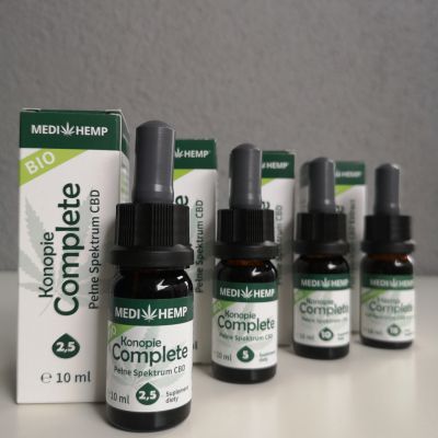 Certyfikowany Olej CBD MediHemp Bio 100% naturalny