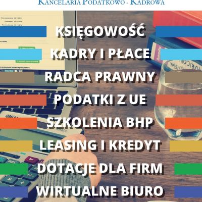 Księgowość małych i dużych firm. KPiR, Kadry, BHP