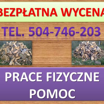 Wnoszenie drewna kominkowego, tel. 504-746-203, wniesienie opału, cena, Wrocław  Usługi wnoszenia
