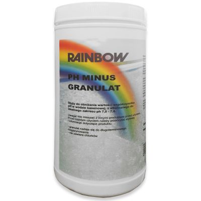Granulat pH Minus Rainbow 1.5 KG szybko rozpuszczalny SPA Basen