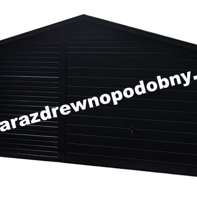 Garaż drewnopodobny 5×6 +1m wiaty