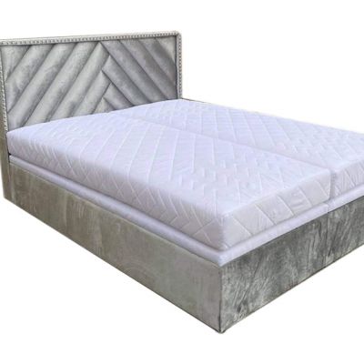 Nowe łóżko kontynentalne 140x200 cm, różne kolory i tkaniny obicia