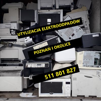 Odbiór elektrośmieci Poznań  , wywóz Dużego AGD ,sprzętu biurowego