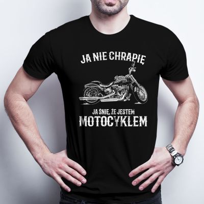 T-shirt koszulka czarna lub biała dla miłośników motocykli różne rozmiary