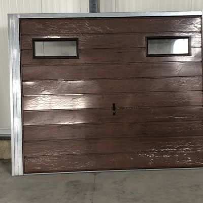 Brama garaż Drewnopodobna dwuskrzydłowa NA WYMIAR