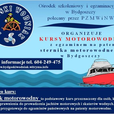Kurs motorowodny i egzamin w Bydgoszczy