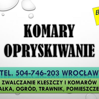 Firma zwalczająca komary, cennik usługi. Tel. 504-746-203. Wrocław, Odkomarzanie działki