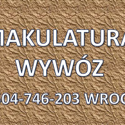 Odbiór kartonu, Wrocław, tel. 504-746-203. Wywóz makulatury, kartonów, papieru