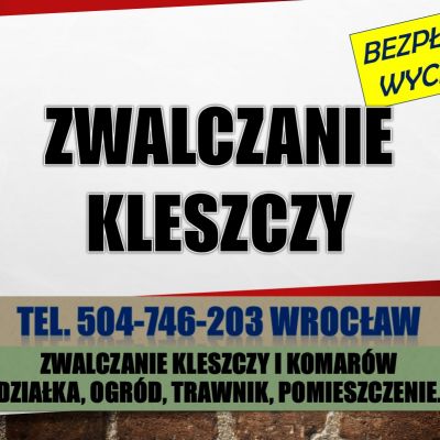 Oprysk na kleszcze, cennik, tel. 504-746-203, Wrocław. Zwalczanie kleszczy na działce
