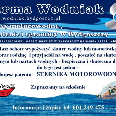 Kurs motorowodny i egzamin na patent sternika Bydgoszcz
