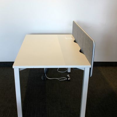 Maro biurko białe 140x80 z blendą