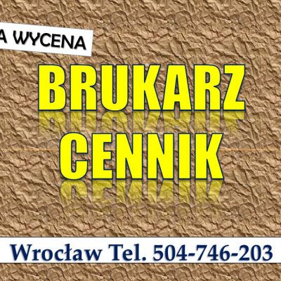 Ułożenie kostki brukowej, cena Wrocław, tel. 504-746-203. Kostka układanie