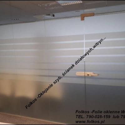 Oklejanie szyb Radom- Folkos folie matowe i dekoracyjne -foliowanie szyb-folie na okna