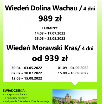 Geotour zaprasza na wycieczkę do Wiednia!500556600